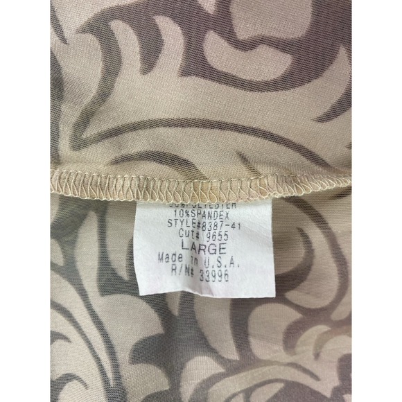 Vintage Y2K Boston Proper Top L Boho Glam Velvet Burnout Beaded V-Neck Fairy - Picture 6 of 8